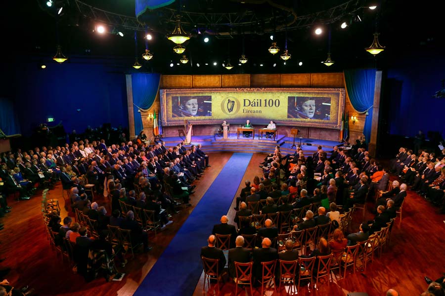 The Round Room at the centenary commemoration in the Mansion House, 21 Jan 2019
